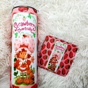Vintage Strawberry Shortcake 20oz Tumbler & Coaster